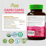 Camu Camu Capsules l Powerful Vitamin C Source l Immune System Booster l Organic and Fairtrade Certified l 100 Vegan Pills l 1500mg per Serving l Non GMO and Gluten Free l Amazon Andes