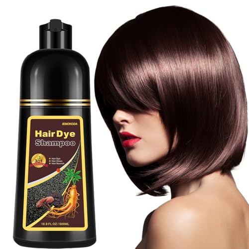 Instant Brown Hair Color Shampoo for Women Men, Brown Hair Dye Shampoo 3 in 1, Lasting Brown Hair Shampoo, Brown Hair Dye & Color Shampoo Hair Dye, Shampoo Para Pintar el Cabello