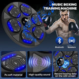 LOLBOX 2024 Music Boxing Machine, Smart Bluetooth Boxing Trainer with Boxing Gloves, Boxing Wall Mount Machine for Adults Kids,Boxing Target Workout Equipment for Home, Office, Gym (Upgrade) ﻿