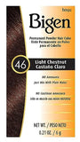 Bigen Powder Hair Color #46 Light Chestnut 0.21oz (3 Pack)