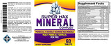 SuperMAX Multimineral Supplement (Iron Free) with 72 Trace Minerals - Natural Multiminerals - High Potency Multi Mineral Supplements All-in-1 Formula - 60 Tablets