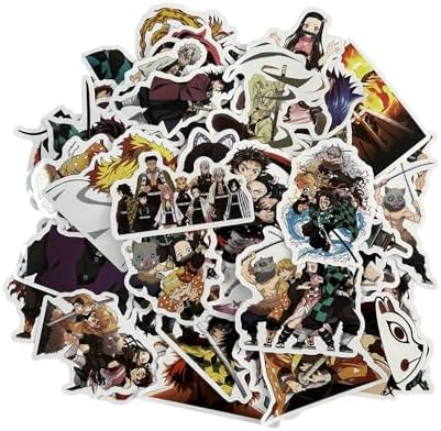 Anime Demon DS Slayer Cosplay Stickers 50pcs - Official License