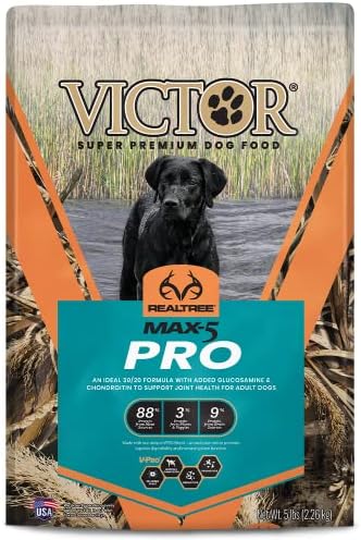 Victor Super Premium Pet Food Realtree - Max-5 Pro, Dry Dog Food, 5-lb Bag, Camo