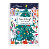 Galison Louise Cunningham Merry and Bright 12 Days of Christmas Advent Puzzle Calendar from Galison - Includes 12 80-Piece Puzzles, 5” x 7” Each, Unique Holiday Jigsaw Puzzle Set, Great Gift Idea