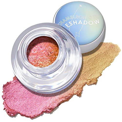 FOCALLURE Chameleon Cream Eyeshadow,Intense Color Shifting Creamy Eye Shadows,Highly Pigmented Metallic,Shimmer,Multi-Reflective Finishes,Tequila Sunrise