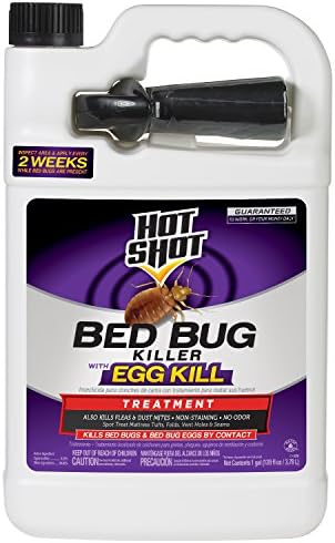Hot Shot Ready-to-Use Bed Bug Killer Spray, Kills Bed Bugs and Bug Eggs Indoors, Kills Fleas and Dust Mites, Non-Staining, 1 Gallon