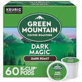 Green Mountain Coffee Roasters Dark Magic, Keurig Single Serve K-Cup Pods, Dark Roast Coffee, 60 Count, (6 Packs of 10)