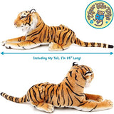 VIAHART Arrow The Tiger - 17 Inch (Tail Measurement Not Included) Stuffed Animal Plush Cat - by Tiger Tale Toys