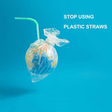 200 Count 100% Plant-Based Compostable Long PLA Straws-Plasticless Biodegradable Bendy Drinking Straws-A Fantastic Eco Friendly Alternative to Plastic Straws 10.25 in