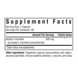 Seeking Health Acetyl-L-Carnitine - Acetyl-L-Carnitine Supplement - Supports Energy, Healthy Fat Metabolism, & Memory Health - 500 mg, 90 Capsules