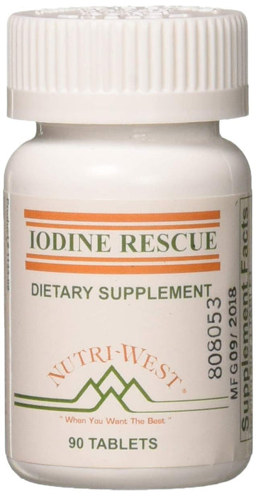 Iodine Rescue 90 Tablets by Nutri West by Nutri-West