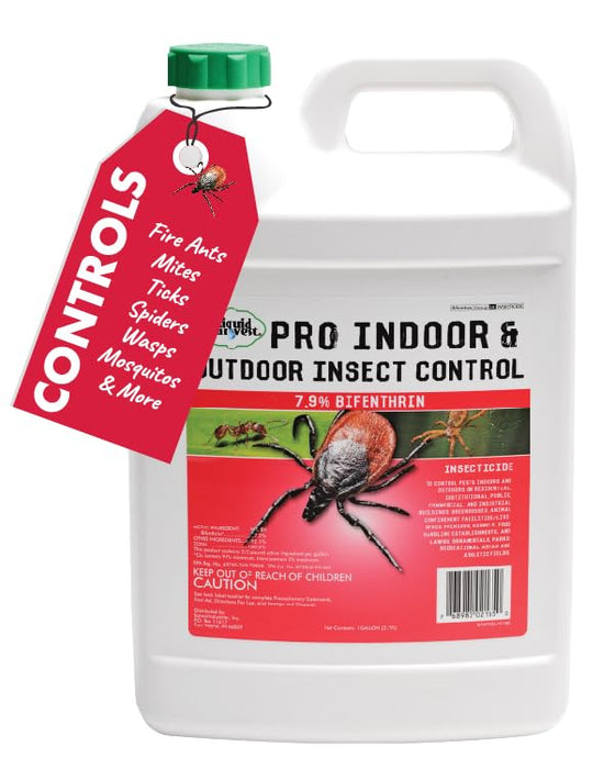 7.9% Bifenthrin Insecticide Concentrate (Compare to Talstar) – Professional Indoor & Outdoor Insect Control - Kills on Contact - Fire Ants, Ticks, Gnats, Fleas & More - Gallon