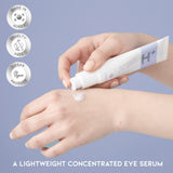 Korean Eye Serum for Under Eye Hydrating, Anti-aging Wringkles Firming Puffy Eye Bags Dark Circle, Hyaluronic Acid, Vitamin C, Caffeine, Vegan Under Eye Treatment 30g