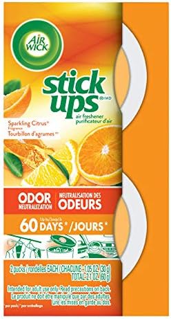 Air Wick 6233885826 Stick Ups Air Freshener, Sparkling Citrus, 2-Pk. - Quantity 12
