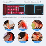 Red Light Therapy Infrared Light Therapy Wrap Belt for Body Pain Relief Wearable Large Pad for Waist Back Stomach Muscle Repair, Decrease Inflammation, Speed Healing LED 660nm&850nm with Controller
