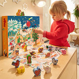 HABA My Very First Advent Calendar with 24 Farmyard Themed Wooden Animals (Made in Germany)