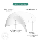 Contours Rx Lids By Design - Non-Surgical & Transparent Eyelid Lift Strips - For a More Youthful-Looking Appearance, Reshape and Define with Eyelid Tape for Hooded Eyes (6mm) 80ct