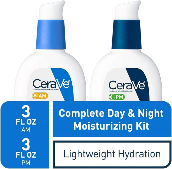 CeraVe Facial Moisturizing Lotion 3oz. AM/PM Bundle