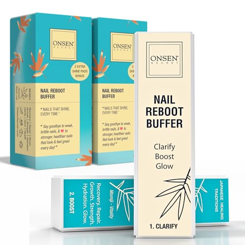 Professional Nail Buffer | Made in USA | Ultimate Shine Nail Buffing Block with 3 Way Buffing Methods, Smooth & Shine After Nail File, Purse Size Manicure Tools for Optimum Nail Care - 2 Pack By Onsen