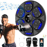 LOLBOX 2024 Music Boxing Machine, Smart Bluetooth Boxing Trainer with Boxing Gloves, Boxing Wall Mount Machine for Adults Kids,Boxing Target Workout Equipment for Home, Office, Gym (Upgrade) ﻿