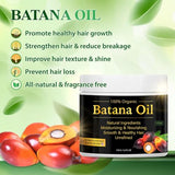 100% Natural Raw Batana Oil for Hair Growth, Dr. Sebi Hair Oil from Honduras, Prevent Hair Loss, Eliminates Split Ends for Men & Women