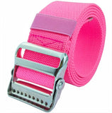 LAMBOX Gait Belt-Walking Transfer Belt with Belt Loop Holder for Seniors,Caregiver, Nurse, Therapist,etc. (Pink, 60 Inch)