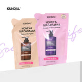 [KUNDAL] [Premium Hair Care Refill Set] Shampoo Refill 400ml & Treatment Refill 400ml Amber Vanilla