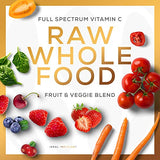 Ideal Infusion Raw Whole Food Vitamin C Complex: 100% Plant Based Vitamin C Made with Oranges and Food Based Bioflavanoids (60 Servings) No Synthetic Ascorbic Acid, Vegan