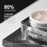 Filorga NCEF-Night Mask Cream, Anti Aging Night Time Face Mask with Hyaluronic Acid and Collagen to Reduce Wrinkles, Boost Firmness, & Revive Skin Radiance, 1.69 fl. oz., 1 Count (Pack of 1)