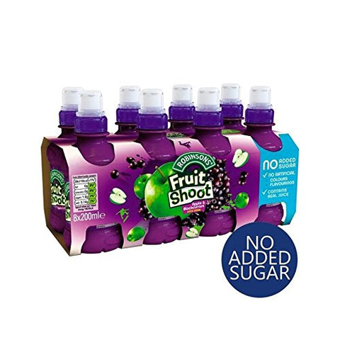 FRUIT SHOOT Robinsons Fruit Shoot Blackcurrant & Apple No Added Sugar 8 x 200ml