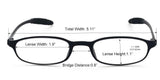 Mcoorn Lightweight Reading Glasses,Flexible(Memory Plastic) Readers, Men and Women