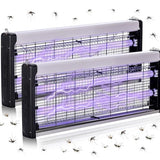2 Pack Electric Bug Zapper, Indoor and Outdoor Mosquito Killer with Removable Tray 40w Powerful UV Light Pest Traps Insect Fly Pest Killer Easy to Clean for Bedroom Balcony Garage Patio Office