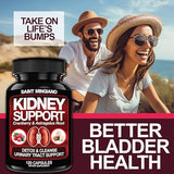 Kidney Support Cleanse Detox & Repair -120 Capsules - Cranberry & Astragalus Root Pills for Women and Men | High Strength Liver Cleanse Detox Supporting Urinary Tract Health & Bladder Health