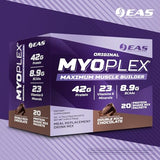 Experimental & Applied Sciences EAS Original Myoplex Maximum Muscle Builder|Meal Replacement Protein Drink Mix|Quality Protein Blend |42g Protein | 20 Individual Packets (Chocolate Peanut Butter Cup)