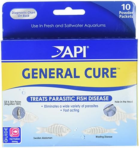 API General Cure Freshwater and Saltwater Fish Powder Medication 10-Count Box