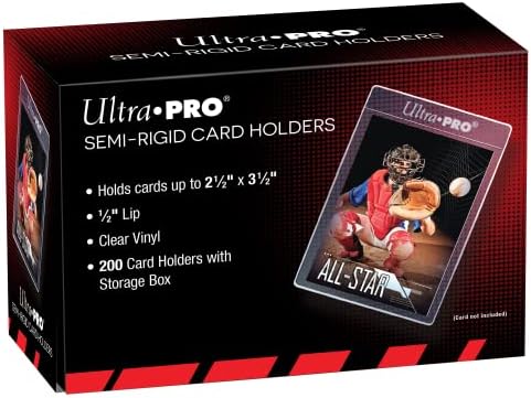 Ultra Pro Semi-Rigid 1/2" Lip Sleeves, Plastic, 200ct