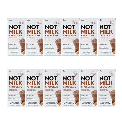 NotMilk Chocolate Plant-Based Milk Alternative, 6.76 Fl Oz (Pack of 12) - Shelf-Stable, Lactose-free, Vegan, Non-GMO