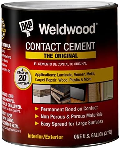 DAP 00273 1 Gallon Weldwood Original Contact Cement, Tan
