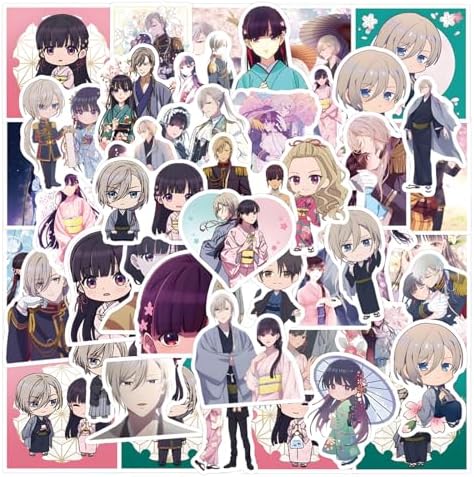 110pcs Anime My Happy Marriage Stickers Miyo Saimori Kiyoka Kudo Stickers Decoration for Luggage, Skateboard, Water Bottle Birthday Gift for Adult Teen
