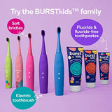 BURSTkids Strawberry Kids Toothpaste Fluoride-Free - Great Tasting, Dye Free Baby, Toddler & Kid Toothpaste Age 0+ with Nano-Hydroxyapatite - 4oz, 2pk