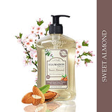 A LA MAISON Liquid Soap, Almond - Uses: Hand and Body, Triple Milled, Essential Oils, Biodegradable, Plant Based, Vegan, Cruelty-Free, Alcohol & Paraben Free (16.9 oz, 3 Pack)