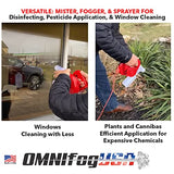 OmniFog ULV Cold Fogger & Bonus Leaf Blower Adjustable 10-110 Micron Mister Disinfectant Tool, Repel Mosquitos, Clean Large Areas, Apply Fertilizer, Pesticide (32 oz Kit + Cordless Blower)