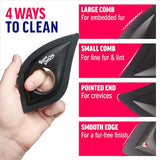 Chom Chom Detailer- Scraper for Pet Hair Remover and Lint - Great for CAR - Cat and Dog Hair Remover for Couch, Furniture, Carpet, Clothing and Bedding - Travel Multi-Surface Fur Removal Tool