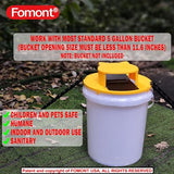 Fomont 2024 New Upgraded Bucket Lid Mouse Trap-Metal Bait Cage-Auto Reset-5 Gallon Bucket Fit-Humane-Indoor Outdoor-Rat Trap