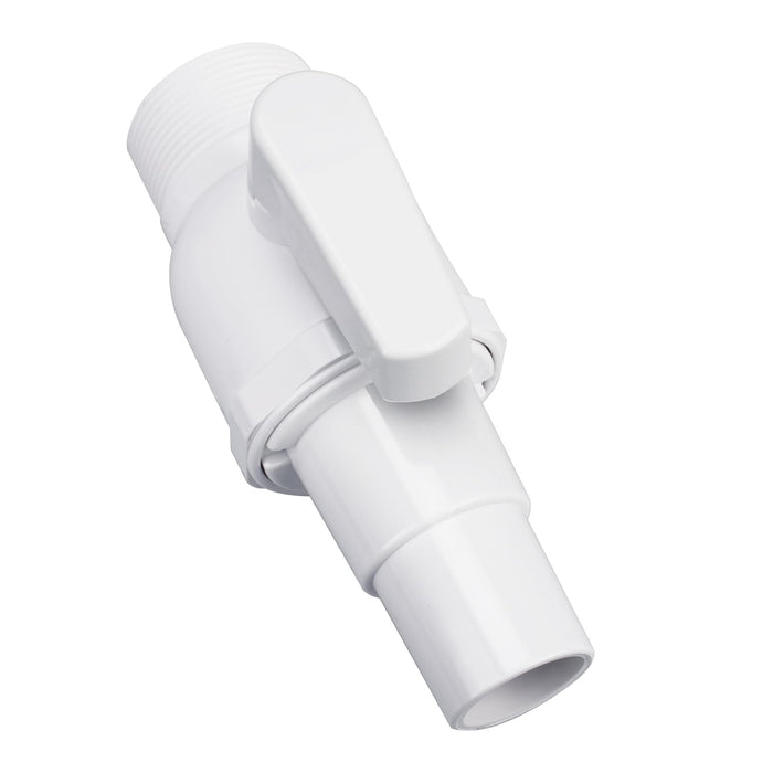 Pool Shut Off Valve Replacement Compatible with Hayward SP0729 Econoline 2-Way Ball Valve, 1.5" MIP x 1.5” - 1.25”, Above Ground Pool Filter Accessories