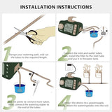 DIAFIELD Automatic Drip Irrigation Kit, Self Watering System for 15 Potted Plants Indoor, Drip Irrigation System for Garden with Water Timer and LCD Display, Power by AC Plug & No Battery Backup