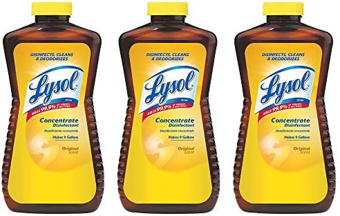Lysol Concentrate All Purpose Cleaner Disinfectant, 12 Ounce (Pack of 3)