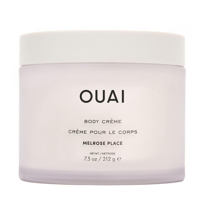 OUAI Body Cream, Melrose Place - Hydrating Whipped Body Cream with Cupuaçu Butter, Coconut Oil and Squalane - Softens Skin and Delivers Healthy-Looking Glow - Sulfate Free Skin Care - 7.5 Oz