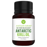 Antler Farms - 100% Pure Wild Caught Antarctic Krill Oil from Cold, Pristine Waters, 60 Softgels – Clean, Omega-3 EPA + DHA Supplement w/Astaxanthin, Rapid Absorption