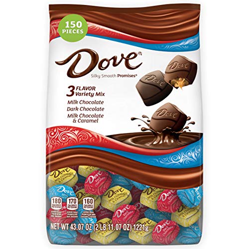 DOVE PROMISES Variety Mix Chocolate Valentine's Day Candy, 43.07-Ounce Bag 150 Pieces